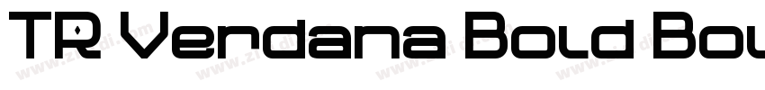 TR Verdana Bold Bold字体转换